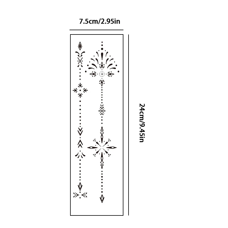 สติกเกอร์รอยสักชั่วคราวที่ทันสมัยและเซ็กซี่พร้อมองค์ประกอบดอกไม้ไฟที่สวยงามสำหรับน่อง กันน้ำและกันเหงื่อ