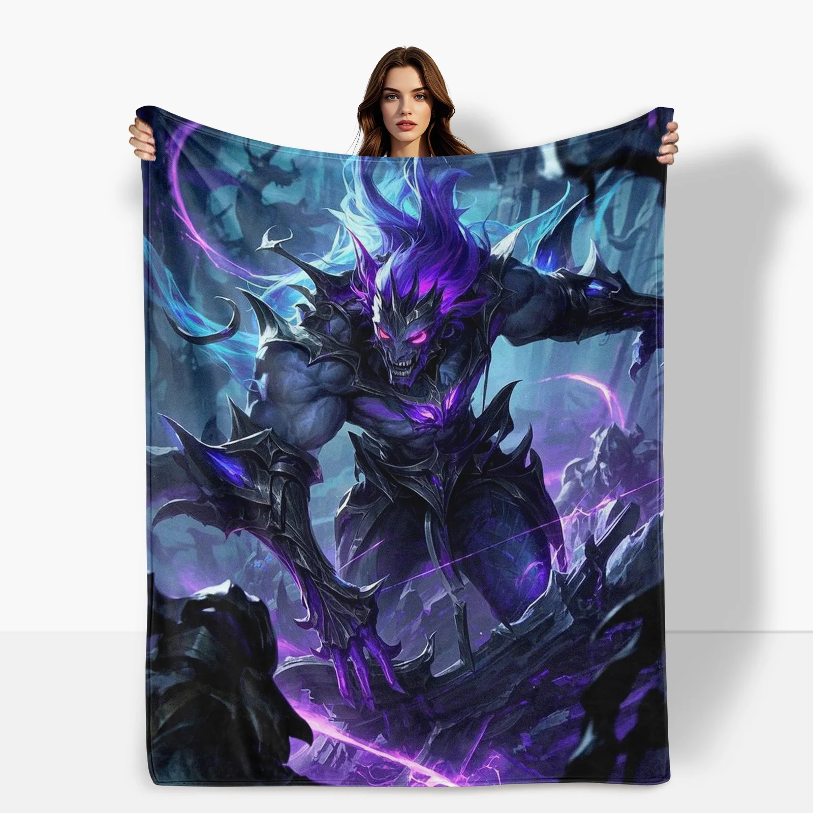 Stunning Visual Impact From Purple Demon Battlefield Blanket Enhances Any Living Space