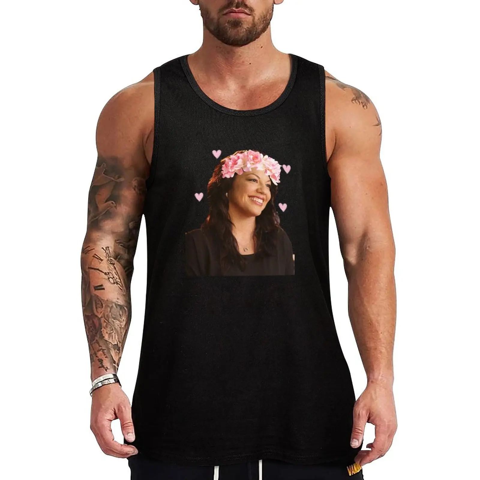 CALLIE TORRES/SARA RAMIREZ Tank Top man vest sports suits bodybuilding for men Men's sleeveless gym shirts