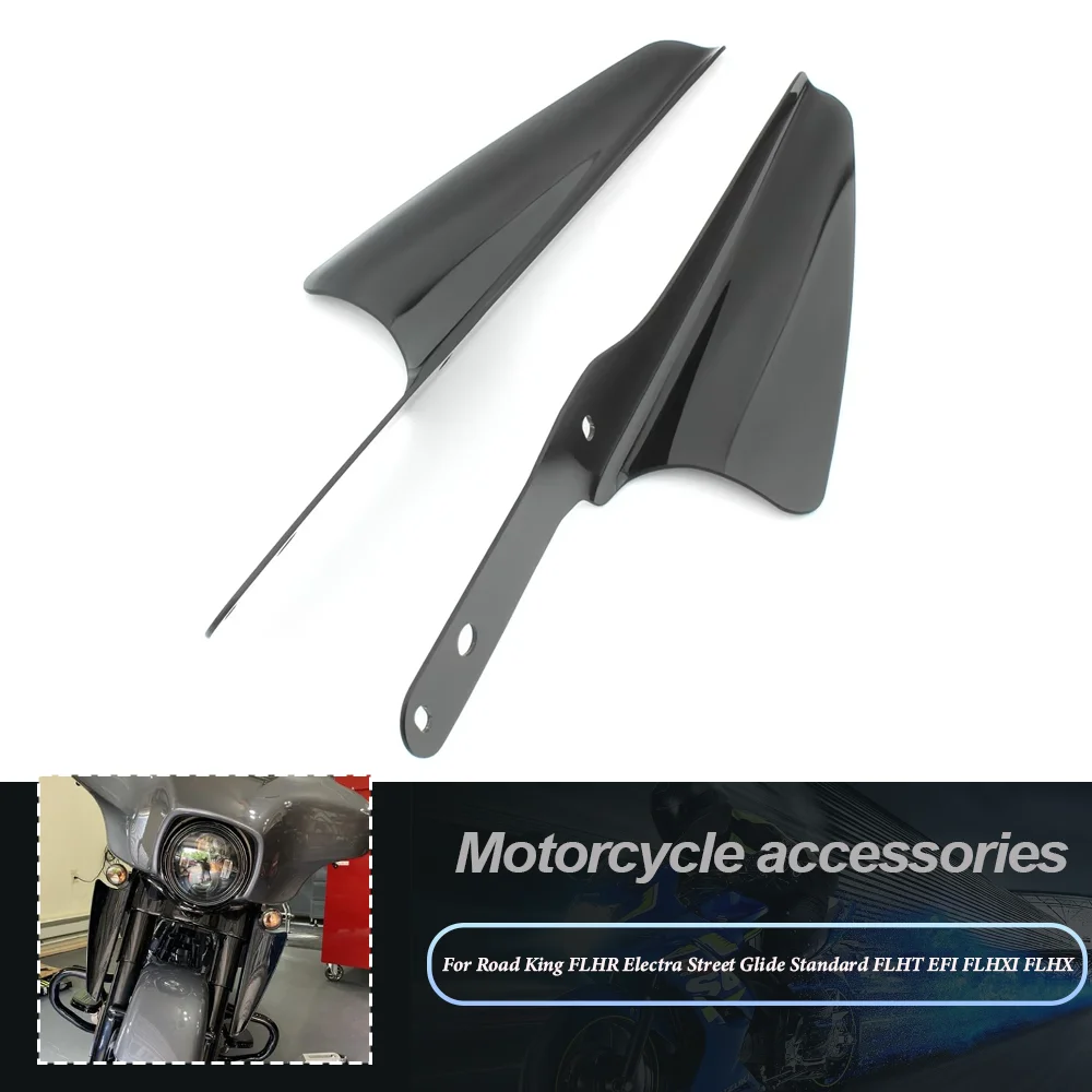 For Road King FLHR Electra Street Glide Standard FLHT EFI FLHXI FLHX Motorcycle Fork Front Wind Baffle Windshield Deflector Trim