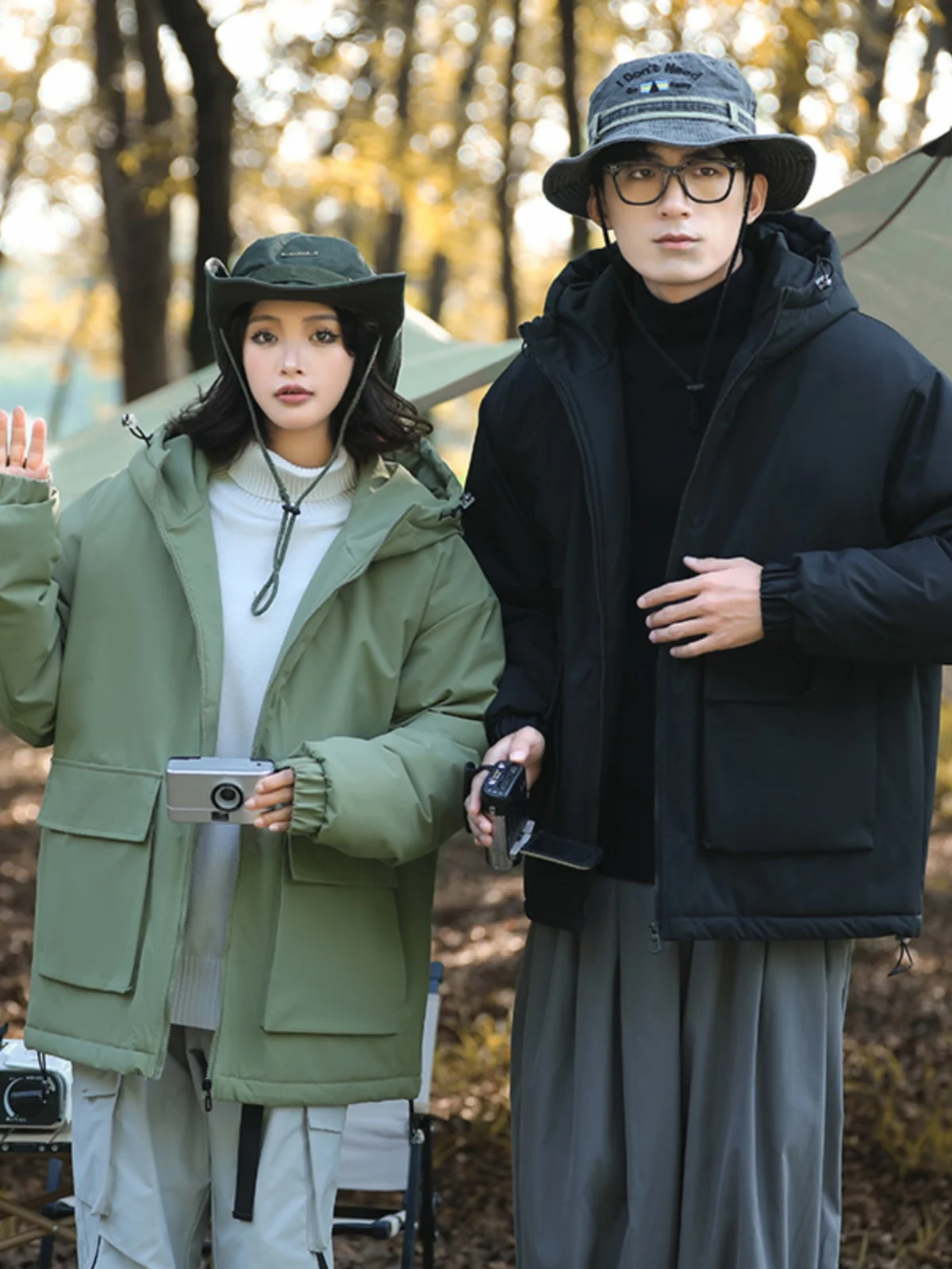 

Casual Thiened Winter Cotton Jaet for Men Outdoor Sports Couples Sli Brand Haome Cotton Coat Warmth Youth Trend