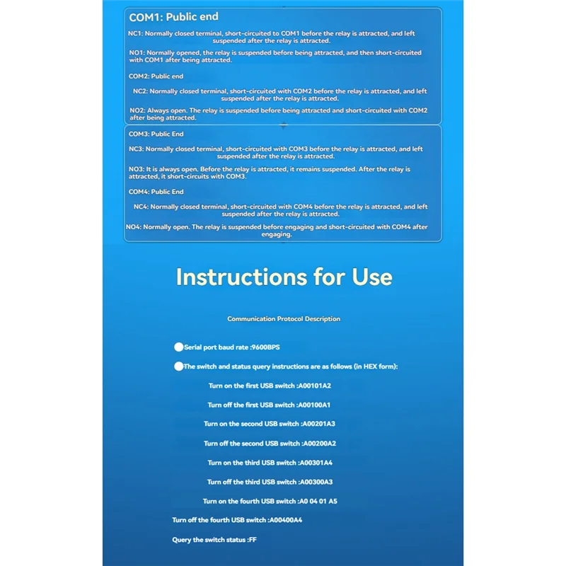 AA60-4CH USB-релейный модуль с корпусом, 12 В, 30 А, релейный модуль USB-C, последовательный порт USB-компьютера, интеллектуальный переключатель управления