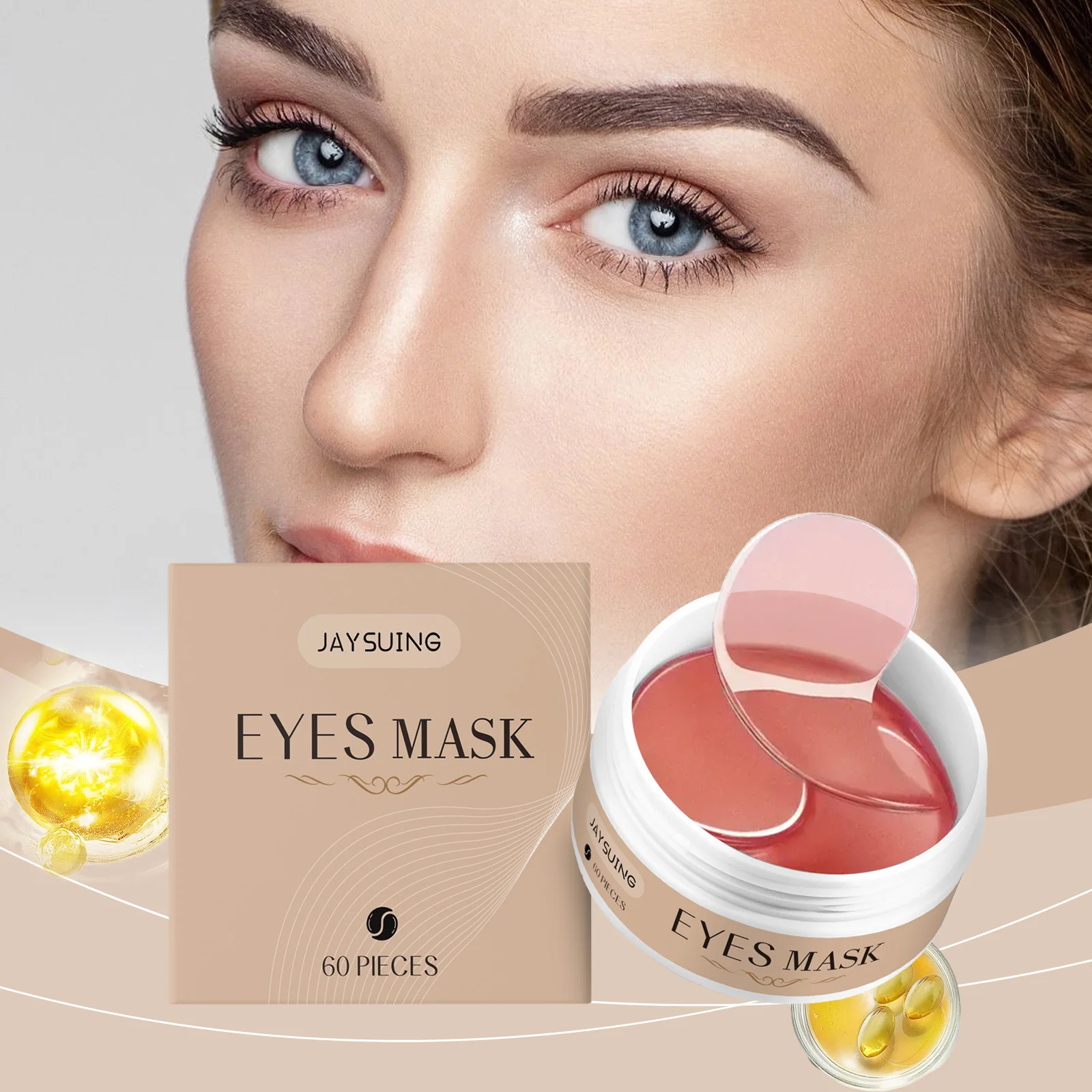 

Under Eye Patches Hyaluronic Acid Reduce Dark Circles Puffiness Fine Lines Bags Collagen Hydrating Eye Mask Patches Overnight