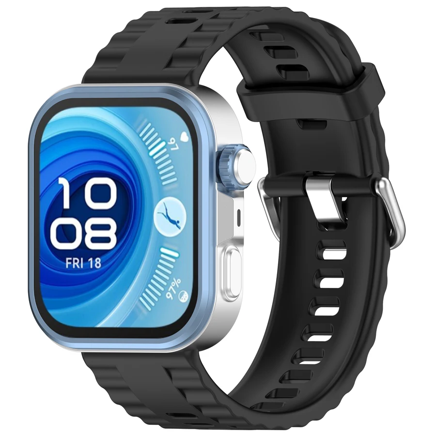 Siliconen bandje voor Huawei Watch Fit 3/4/5 band accessoires vervangende sport armband voor Huawei Watch Fit 4 5 Pro band