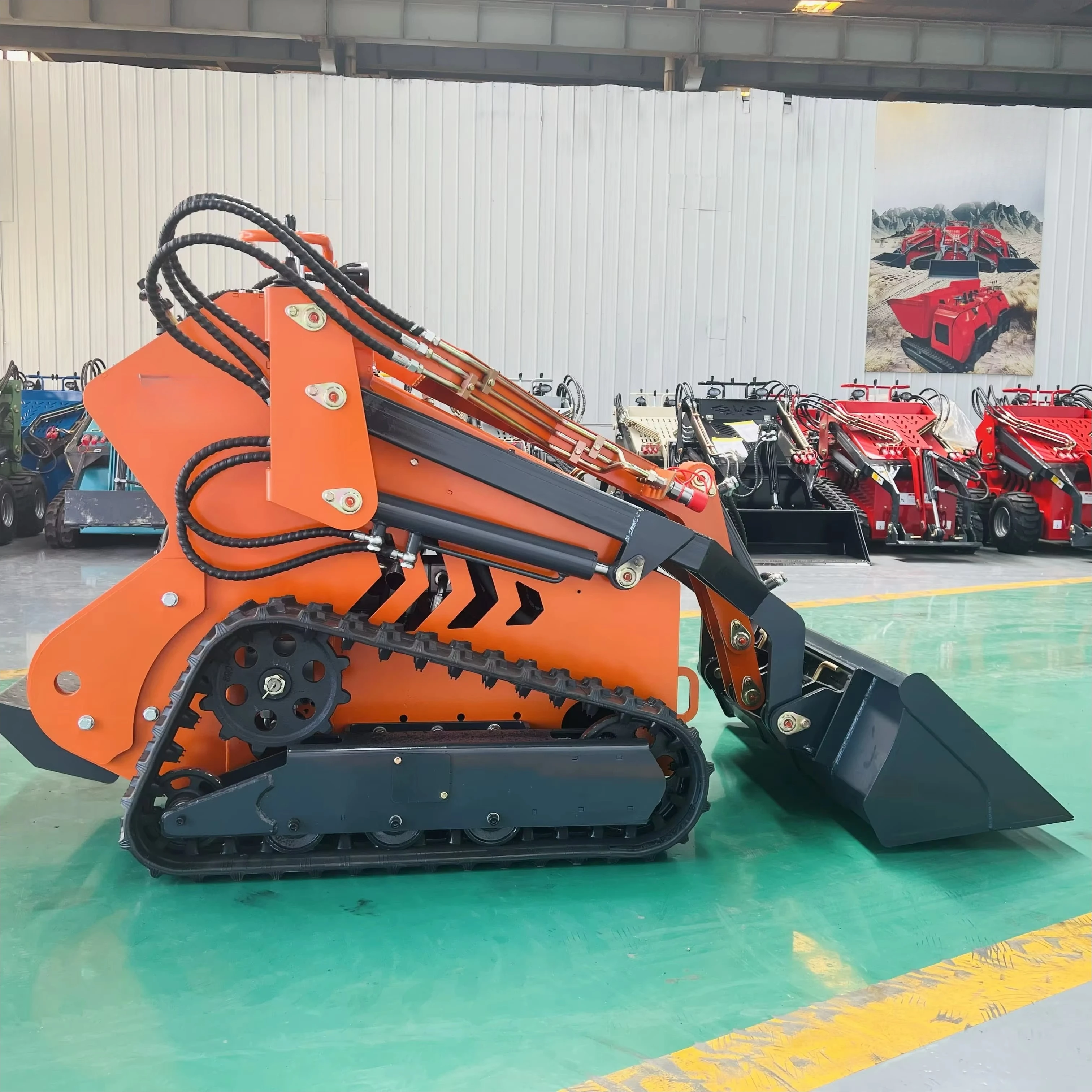 Forestry Mulcher Skid Steer Attachments Minicargador Mini Compact Skid Steer With Mulcher Forestry