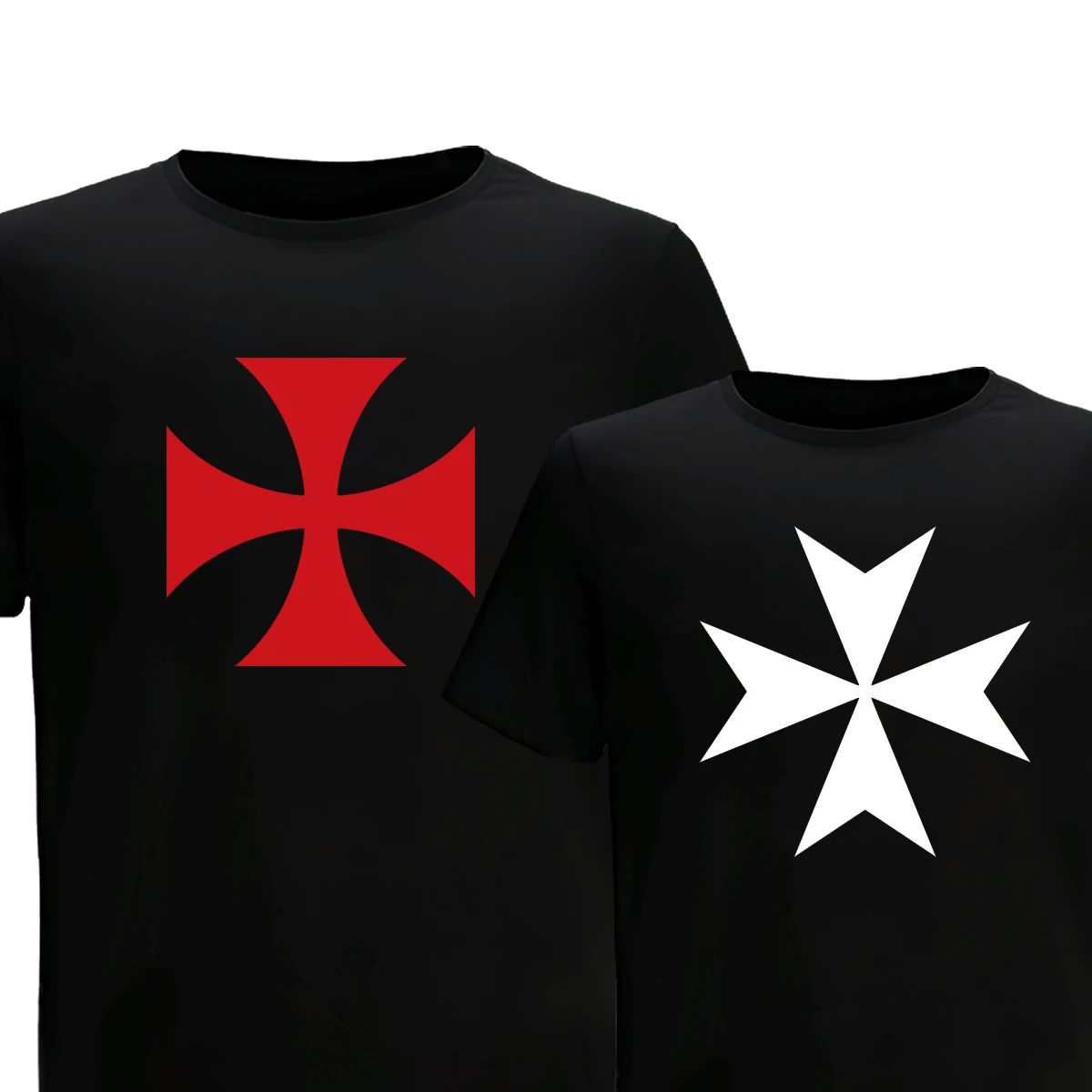 T Shirt Man Knight Templar Order Summer Casual Printing Short Comfortable O-neck Mason