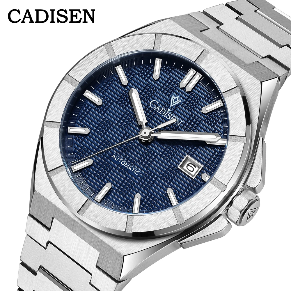 CADISEN 2025 New Mens Watches Luxury Automatic Watch For Men  NH35A Mechanical 40MM WristWatch Stainless Steel AR Sapphire glass