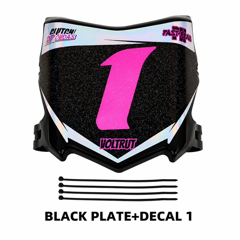 Voorste kentekenplaat voor Surron Talaria E-Ride Pro Q20 Tuttio Soleil 01 Ebox Dragster ETM RTR Dirt E-Bike met sticker