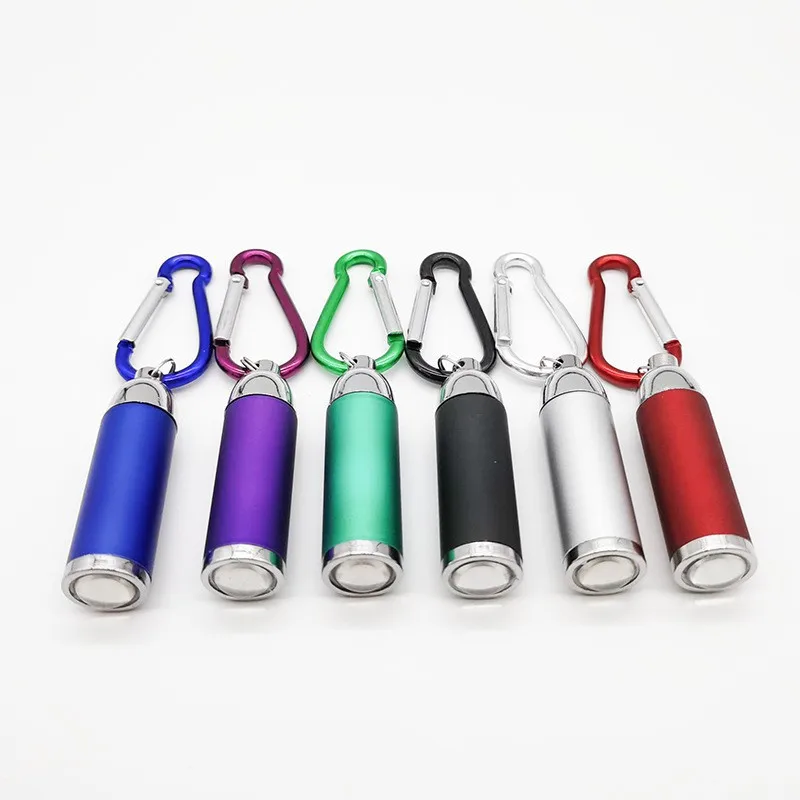 Keychain Torch Mini Battery Powered Waterproof Portable Strong Light For Outdoor Torch Lamp 1pc Hiking Camping Lights Key Ring