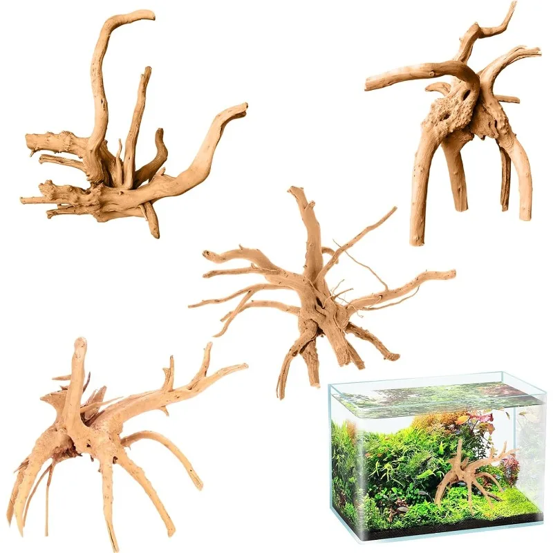 

Mini Root Wood Fish Tank Ornament Driftwood Layout Decor Aquarium Landscape Decoration for Aquatic Pet Accessory Practical