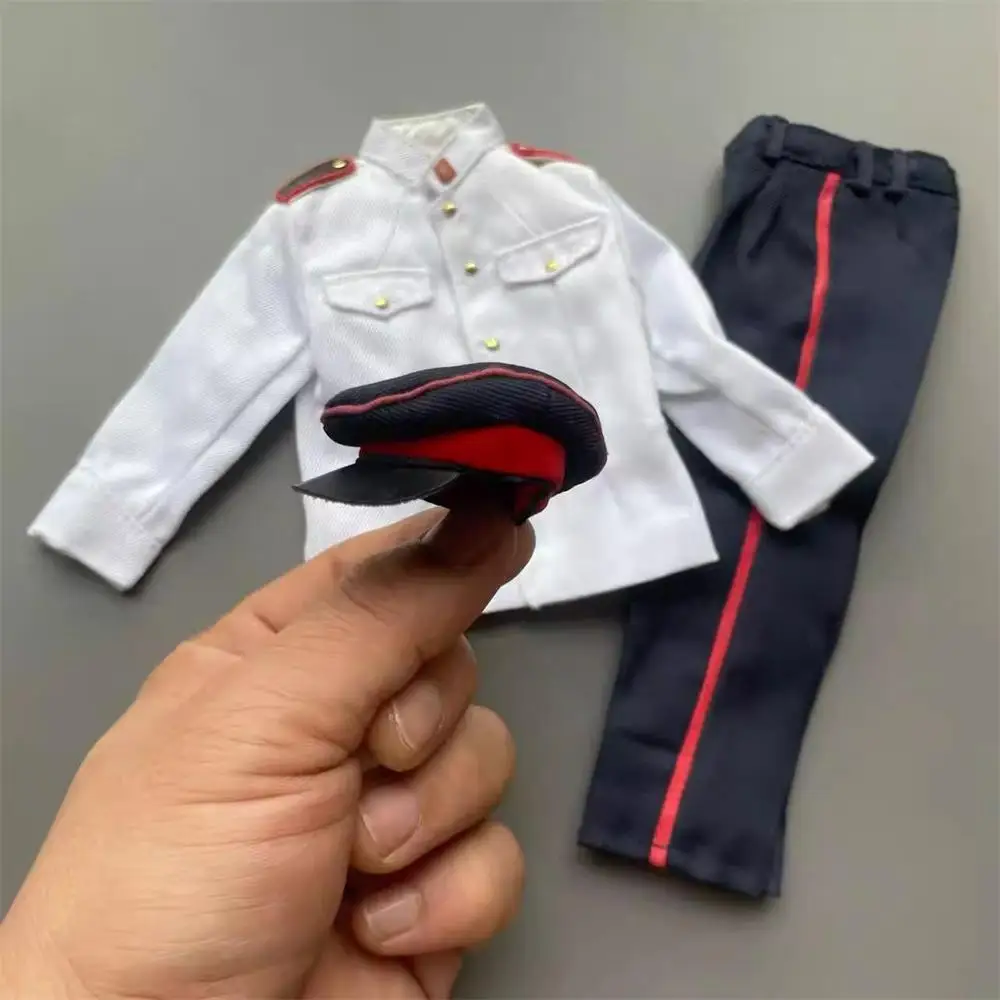 

In Stock For Sale 1/6 WWII Soviet Soldier Doll Toys Model Uniform Caps Pant Natural Yellow Color Toys Model Accessories For 12"