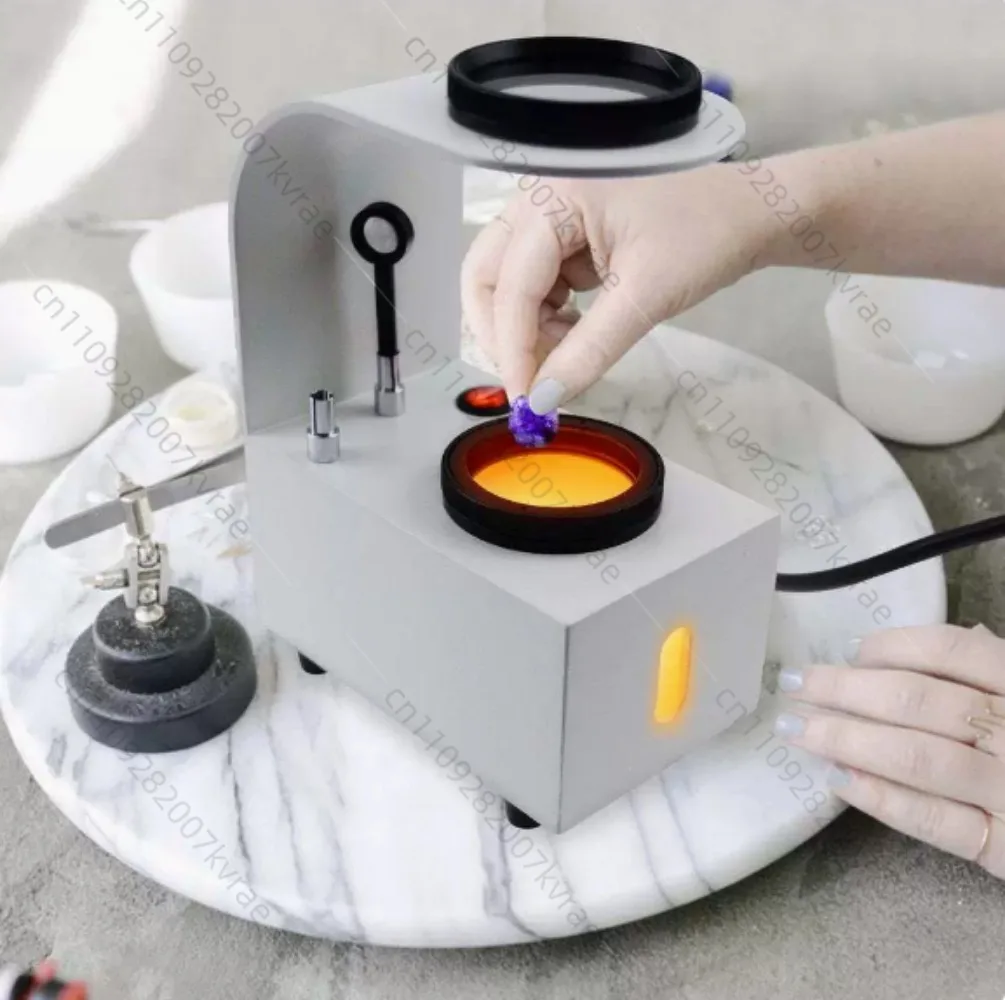 GS-PS1 Desktop Polariscope Built-in LED Gemstone 2 Glass Filter Gem Jewel Jewelry Polarizer Tester Tool Loupes and Magnifiers