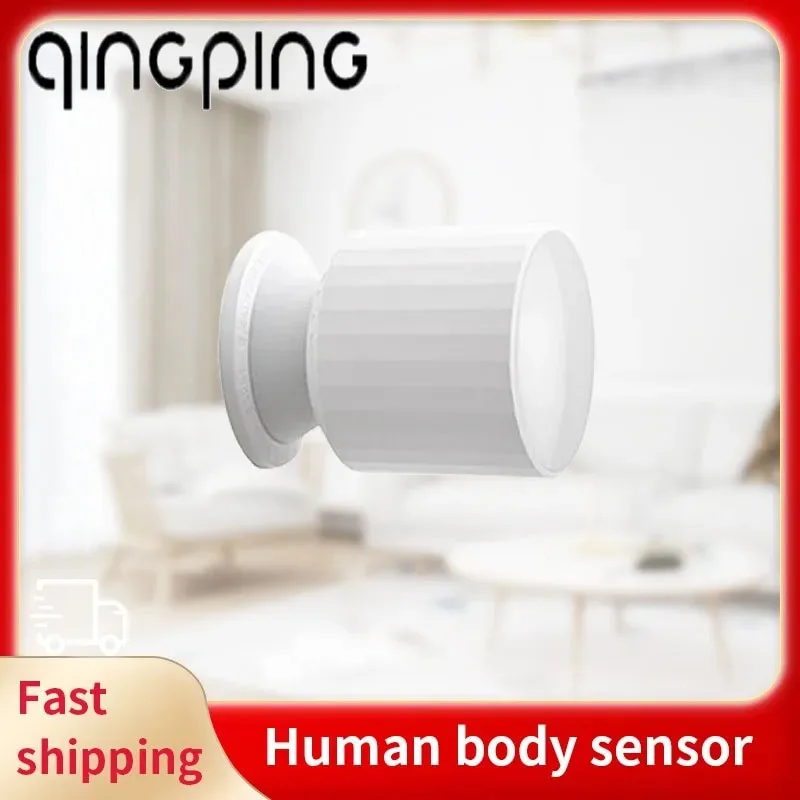 Qingping Action Sensor Cahaya Sekitar Sensor Tubuh Manusia Cerdas Keamanan Gerak PIR Koneksi Nirkabel Bekerja dengan Mi home Homekit