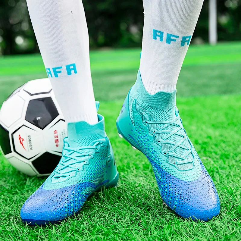 

New Youth TF/AG Football Footwear Adult Outdoor Grassland Training Anti Slip Football Shoes Fashion Casual Lightweight Sneaker