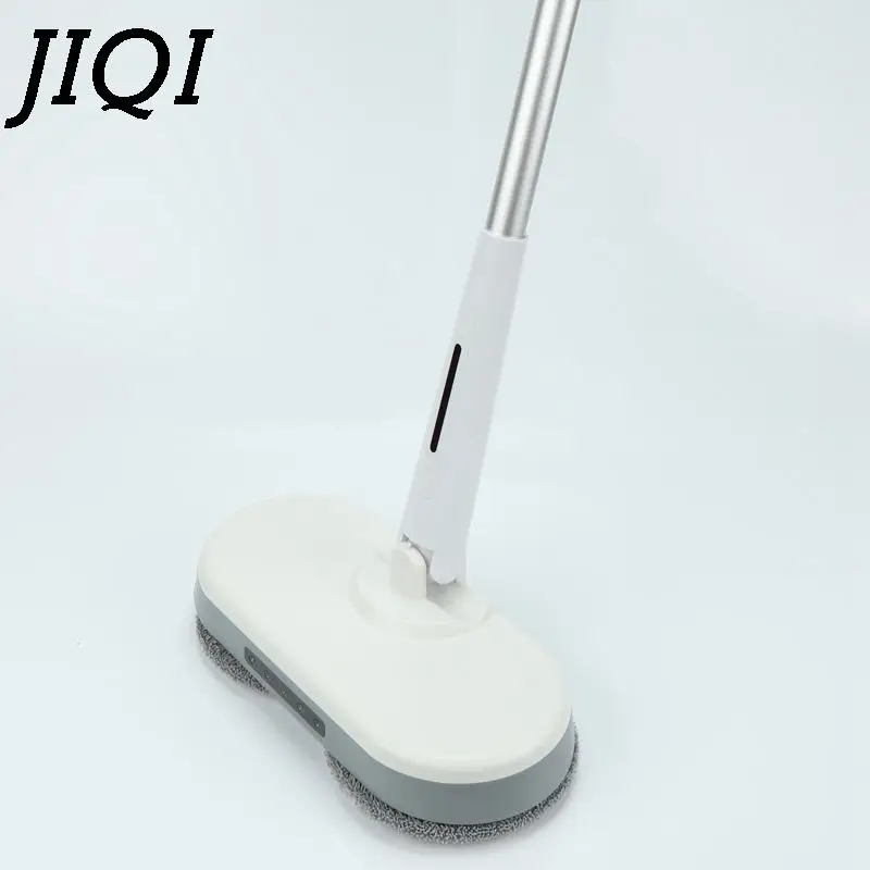 Rechargeable Cordless Electric Mop with LED light Dual-wheel High-speed Rotary Sweeper Automatic Water Spray Window Glass washer