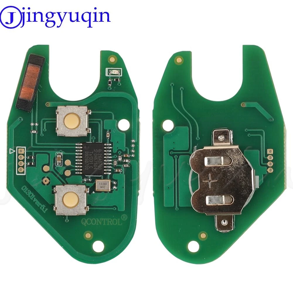jingyuqin 2 Buttons Car Remote Key 433Mhz ID46 Pcf7946 For Renault Traffic Master Vivaro Movano Kangoo Ne73 VAC102 Blade
