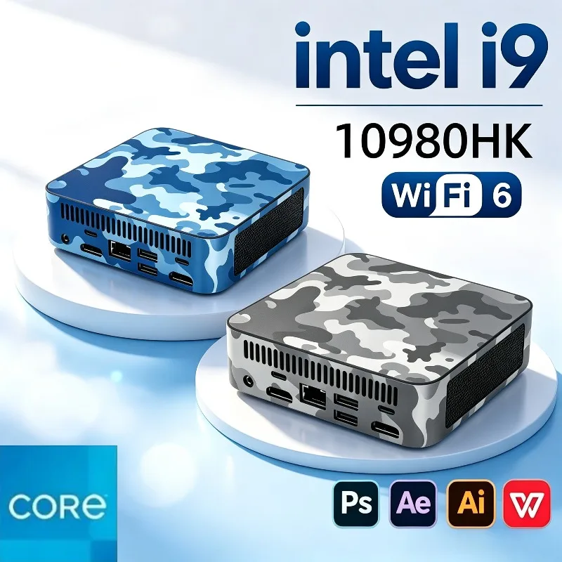 Slim New 2026 MINI PC Core i9 10980HK 16GB RAM 1TB 2TB SSD WIFI 6 BT5.2 4K HD Mini Gaming Office Study Pc