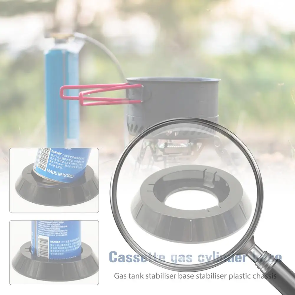 Soporte de Fijación para Cilindro de Gas, Portátil, para Botellas de Gas Butano, Base Estable para Estufas de Camping
