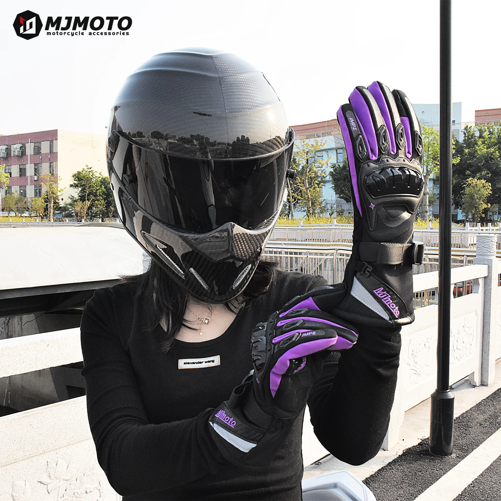 

Women's Motorcycle Gloves Winter Waterproof Gloves Motorcyclist Pink Lady Touchscreen Motocross Biker Glove Motorcycle Equipment