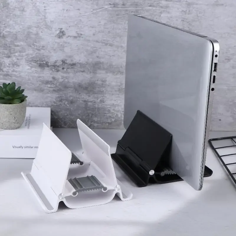 

1Pc Vertical Laptop Stand - Heat Dissipation & Non-slip Silicone | Gravity Holder for Laptops & Tablets
