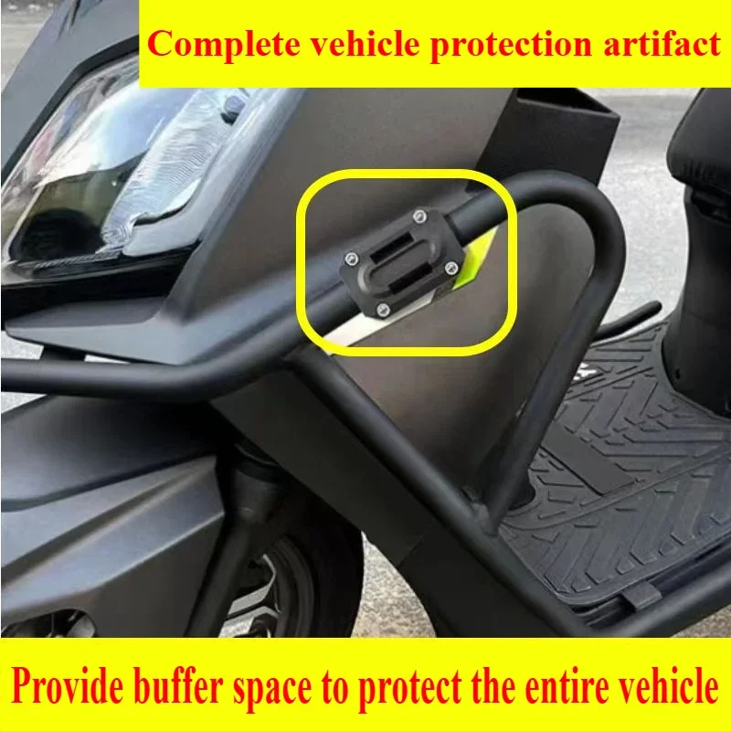 

1 Pair Nylon Protective Rubber Bumper Glue Anti-fall Rubber Block Crash Bar Decorative Universal for Motorcycles Accessories