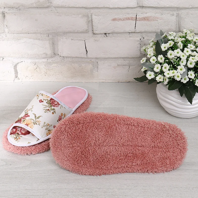 Microfiber Floor Cleaning Shoes Detachable Mopping Household Dust Removal Random Color Tool