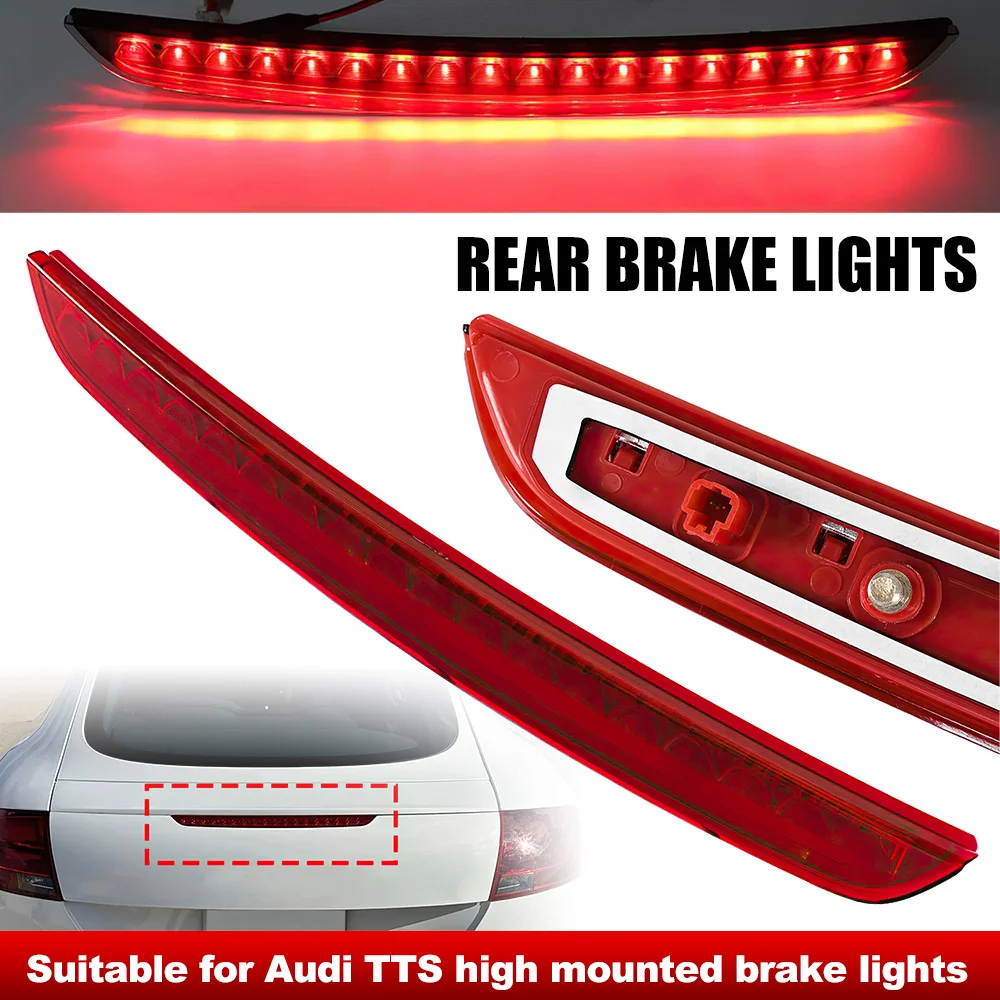 

FOSITAN Third High Level Brake Light Stop Lamp LED Red Lens for Audi TT 8J MK2 2006-2014