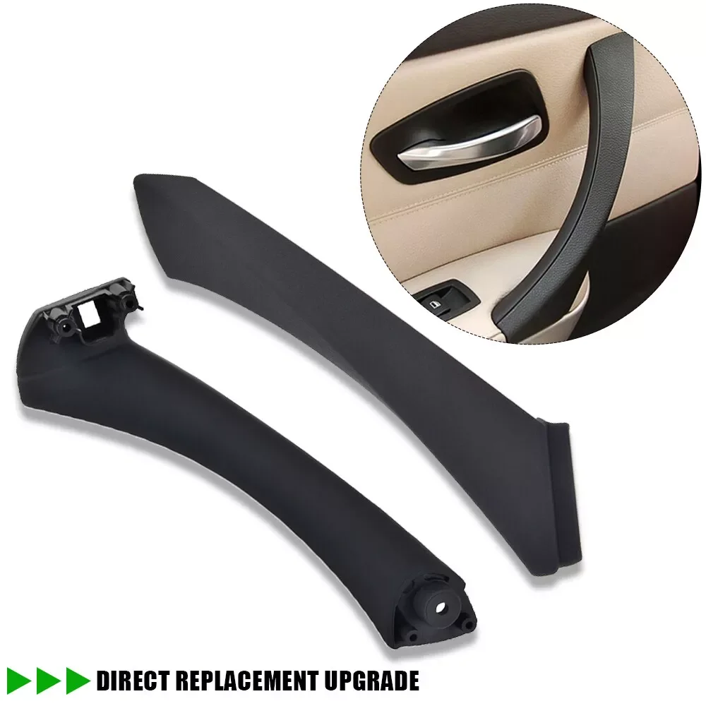 Left/Right Car Inner Door Pull Handles for BMW E90 E91 323i 325i 328i 330i 335i 325xi 328xi 330xi 335xi 335d Sedan Wagon