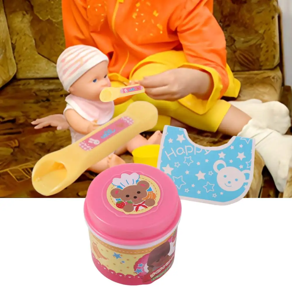Set Gioco di Simulazione Pudding Rosa, Giocattolo Educativo per Bambini, Gelatina di Fragola, Gioco di Ruolo, Regalo per la Casa delle Bambole