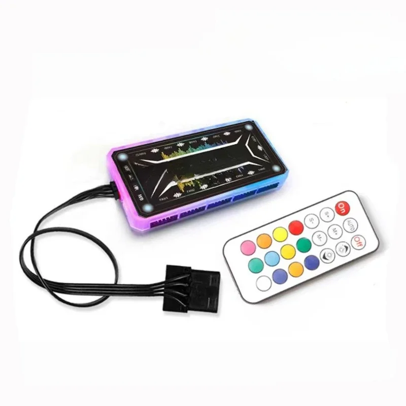 

Controller 5V3-pin PWM4-pin temperature control two-in-one wireless remote control hub