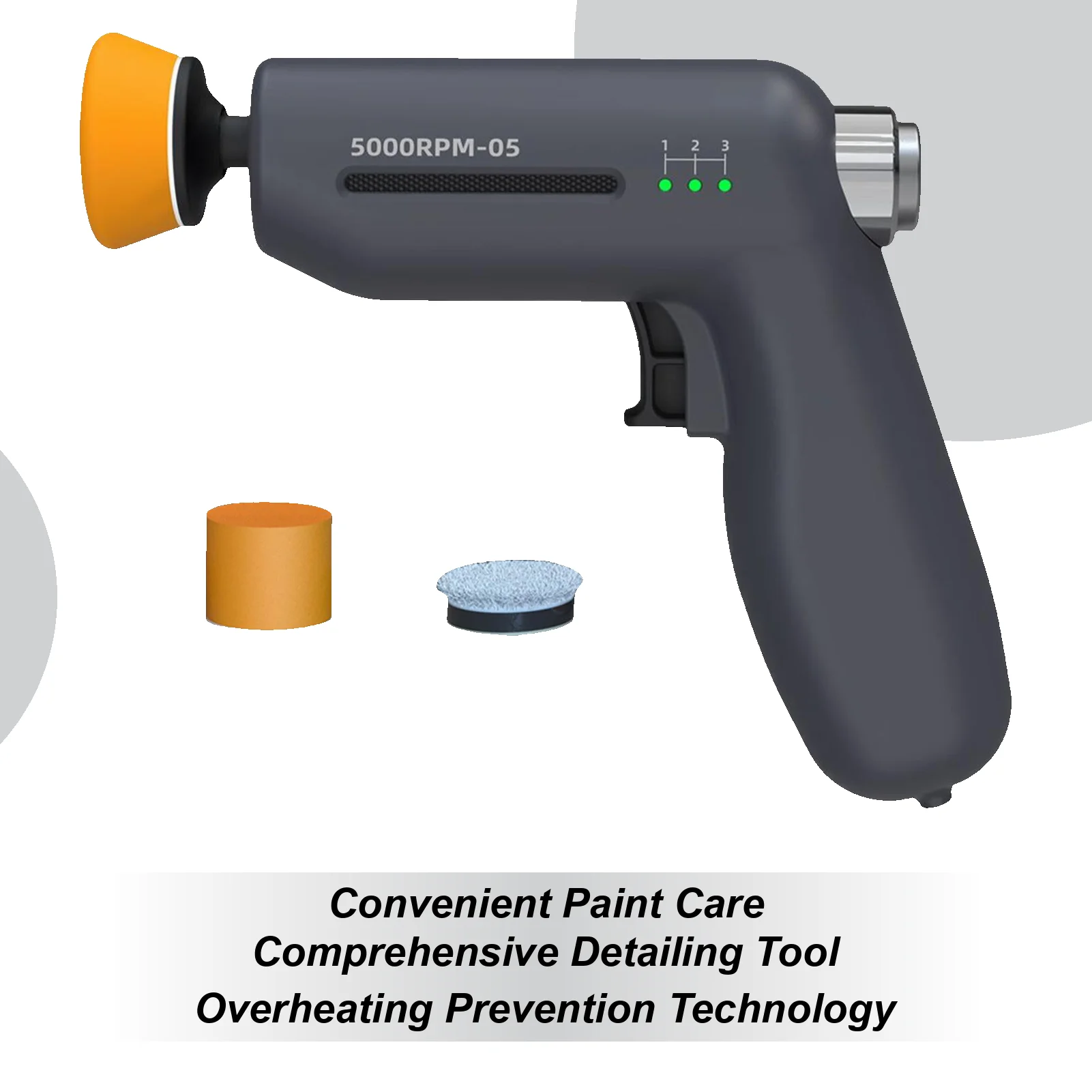 

Mini Car Polisher 12V Multi-Functional Ergonomic Automotive Waxing Machine Car Polisher For Boat Sanding For Trailer RV Truck