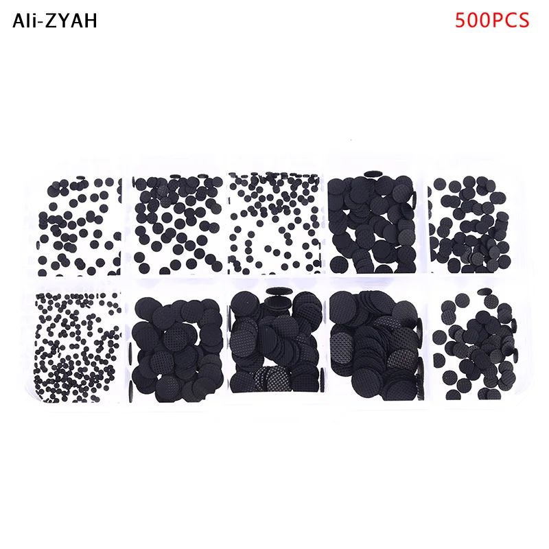 【ZAy】500PCS Different Sizes Conductive Rubber Pads Keypad Repair Kit For IR Remote Control Conductive Rubber Buttons