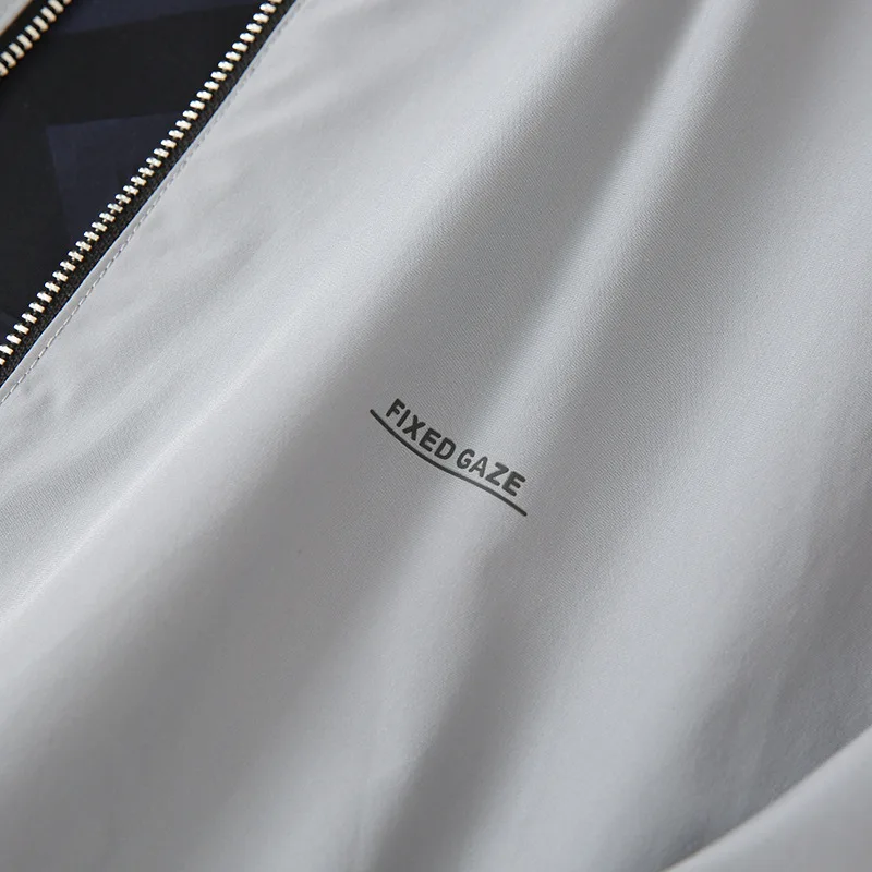 Dubbelzijdige slijtage honkbalkraag casual Jaet voor heren lente herfst faionable ademend polyester ritssluiting