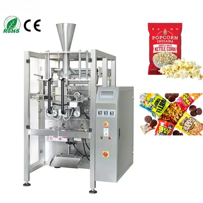 Multifunctional Puff Corn Popcorn Snack Vertical Packaging Machine Filling Sugar Sachet Doypack Packing Machine