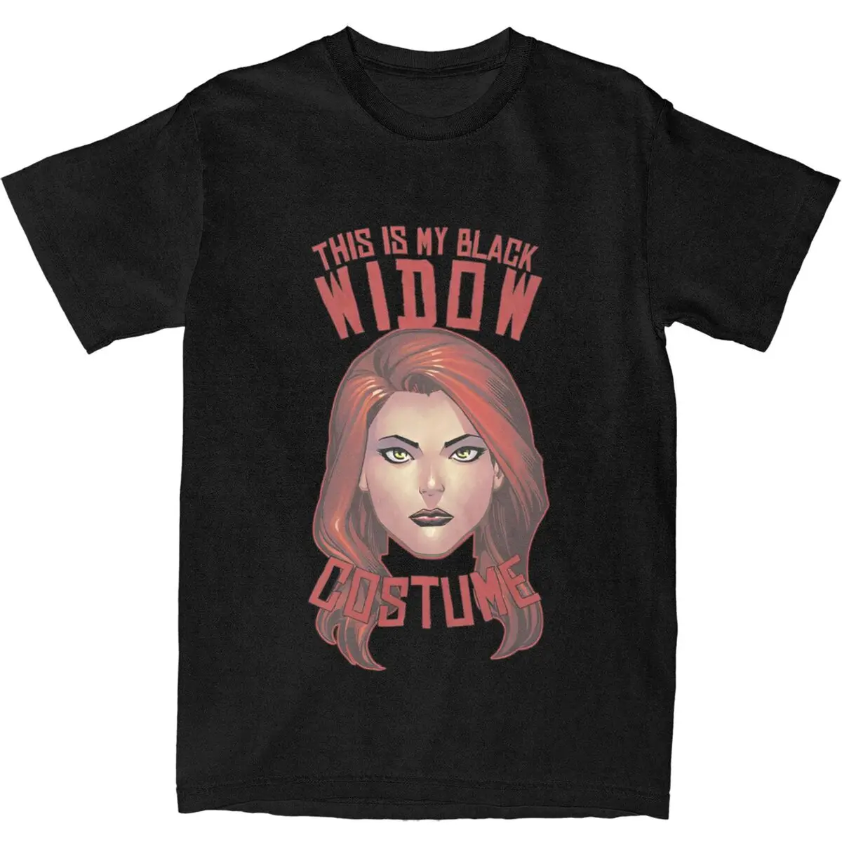 Halloween My Black Widow T-Shirt Summer Y2K Funny T Shirts Cotton Hip Hop Tshirt For Men's Short Sleeve Printed Tees