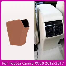 For Toyota Camry XV50 7th 2012 2013 2014 2015-2017 Car Armrest Mat Anti Kick Pad Microfiber Leather Protection Cover Accessories
