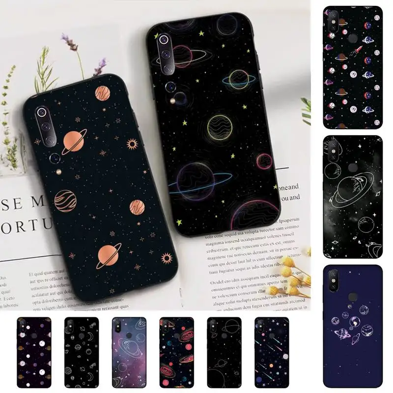 Lovebay Space Planet Phone Case for Xiaomi mi 5 6 8 9 10 lite pro SE Mix 2s 3 F1 Max2 3