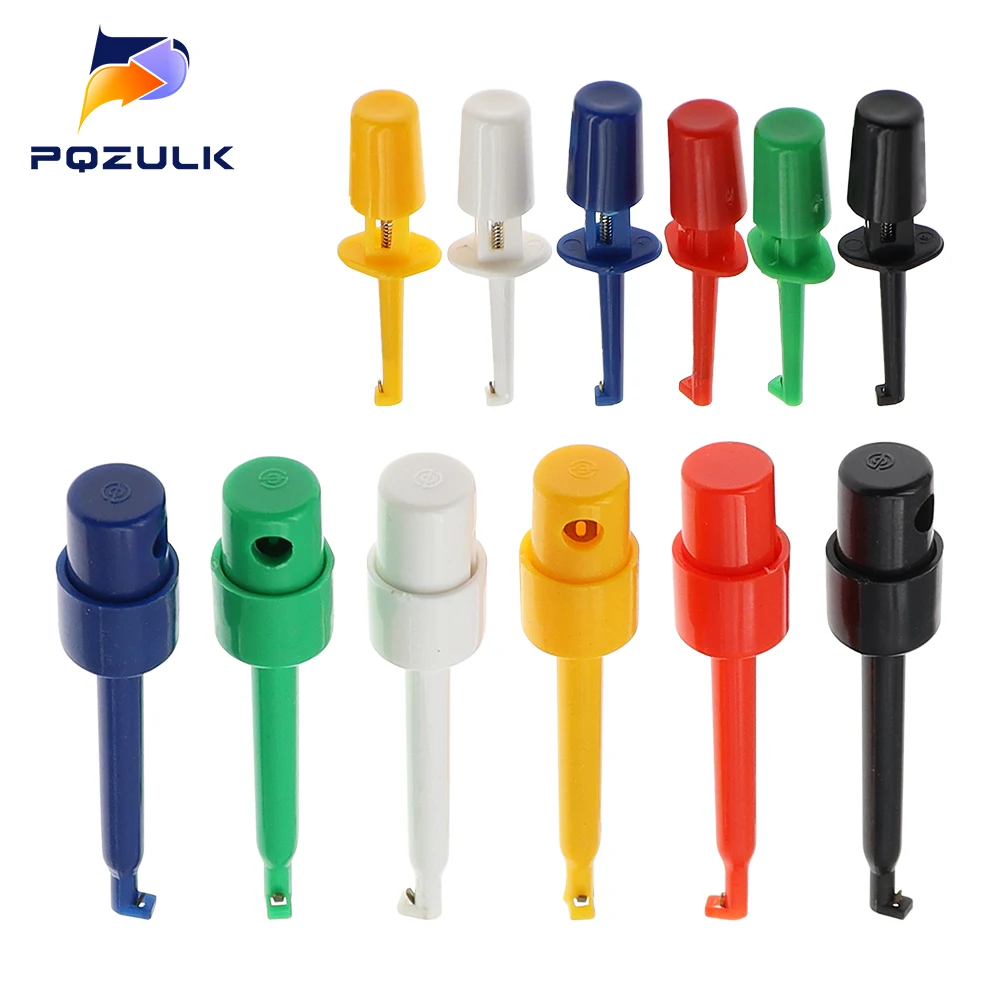 10 szt. Zaciski hak testowy SMD IC miedziane Mini Grabber do akcesoria elektryczne ołowiu testowego multimetru