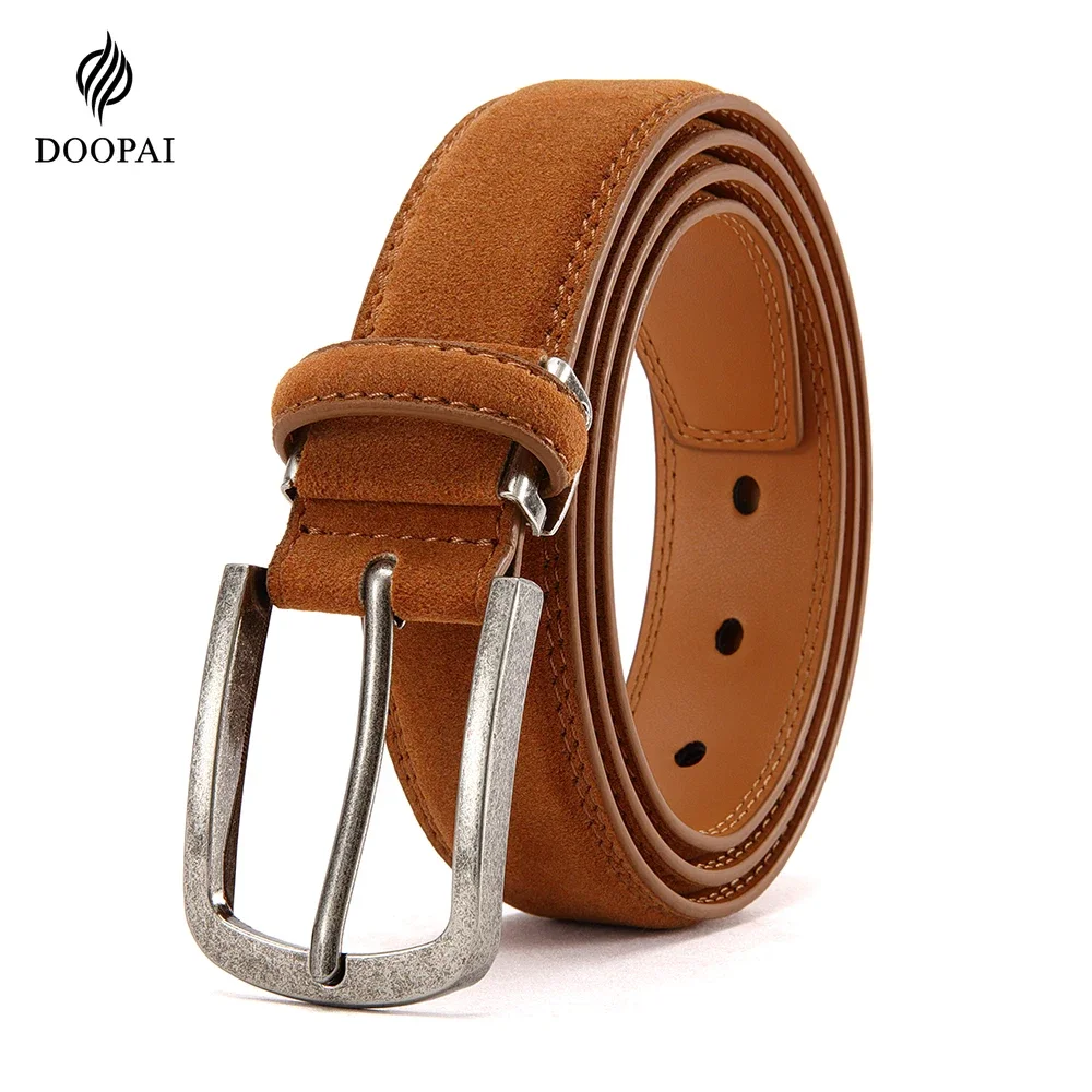 Unisex Free Size PU Leather Belt for Women Luxury Designer Jeans Waist Belt Men Fashion Suede Waist Belt Waistband 125 135CM