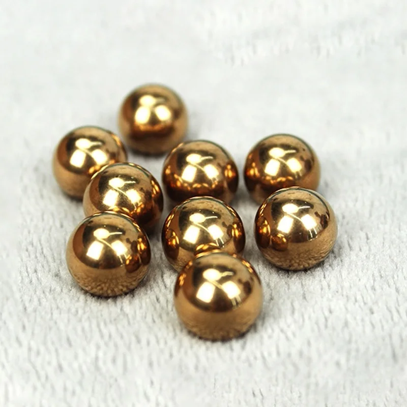 1~60mm Solid Brass Ball High Precision H62 Brass Ball Smooth Round Copper Bead Ball 1-100pcs