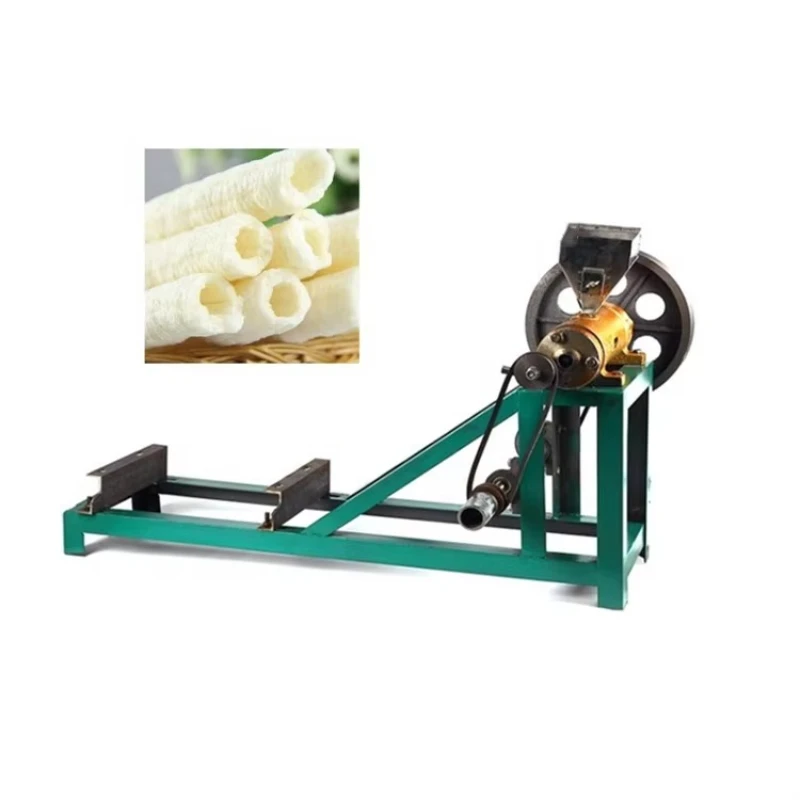 

Mini Corn Curry Puff Making Thin, Extruder Grain Puffer