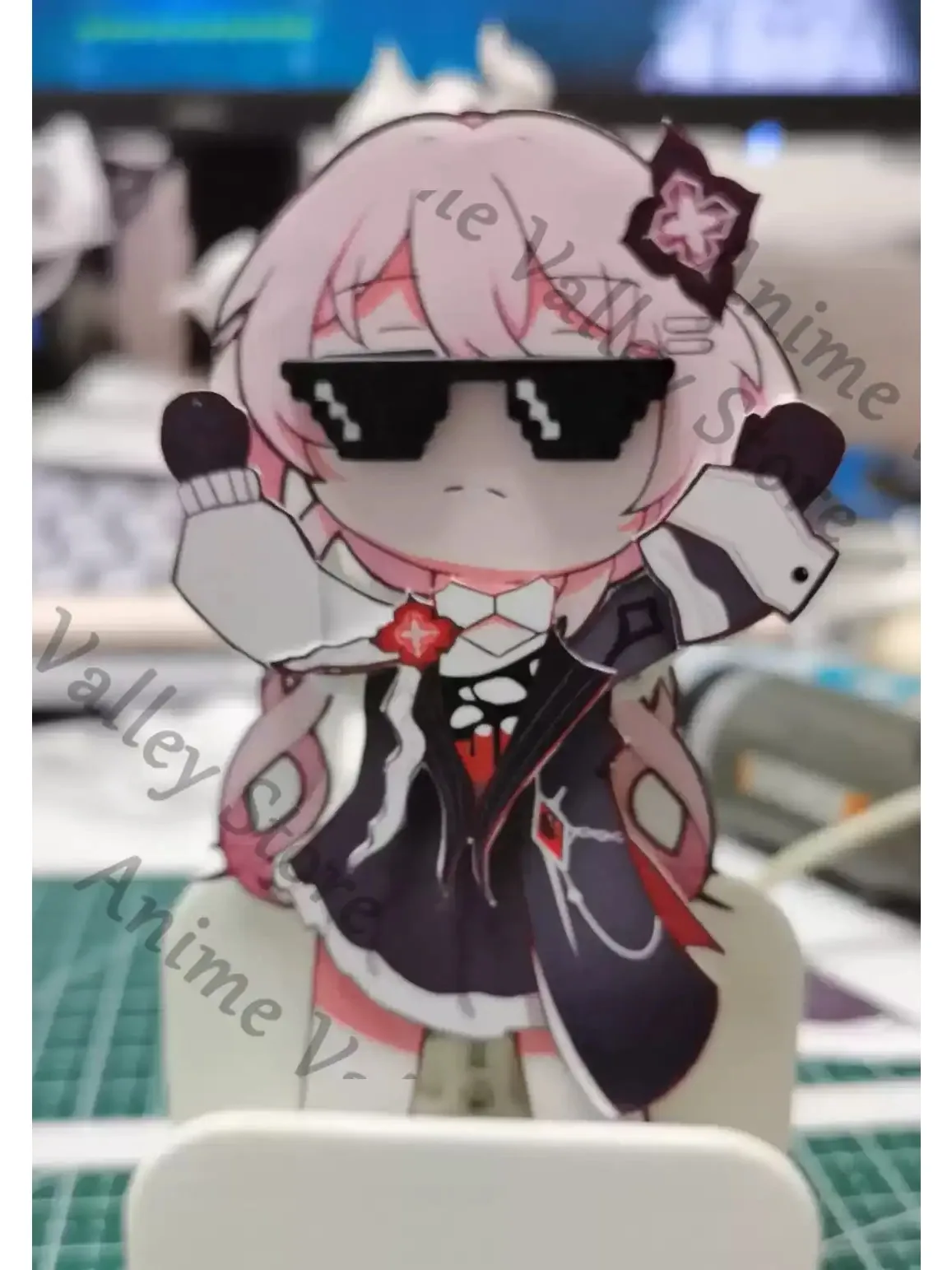 

Anime Honkai: Star Rail Evernight March 7th Cosplay 3D Printing Moveable Model Cartoon Figurine Boost Module Speed Control Gift