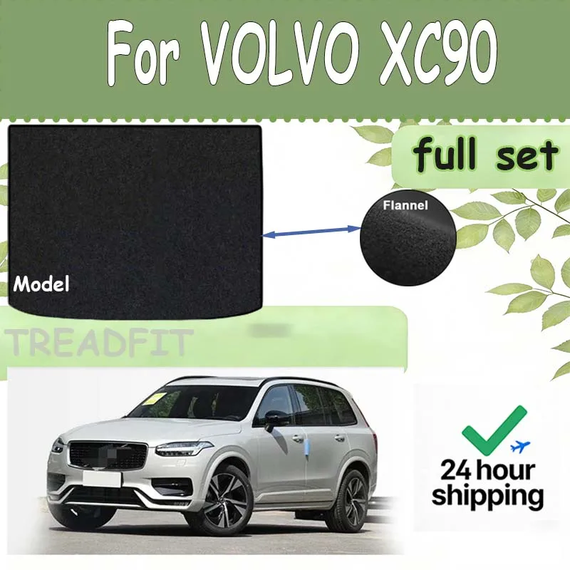 

Коврик в багажник PRIMEMAT для VOLVO XC90 2015-2024, черный, аксессуар для автомобиля