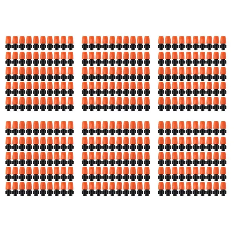 LICE-300PCS Adjustable Garden Drip Irrigation Misting Nozzle Micro-Flow Dripper Spray Gardening Tools
