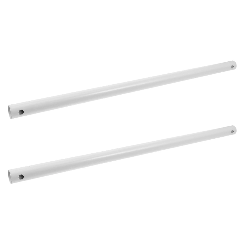

2pcs Rods Resistant Easy Install Sloping Ceiling Compatible Smooth Design Simple Fast Install Decorative Downrod