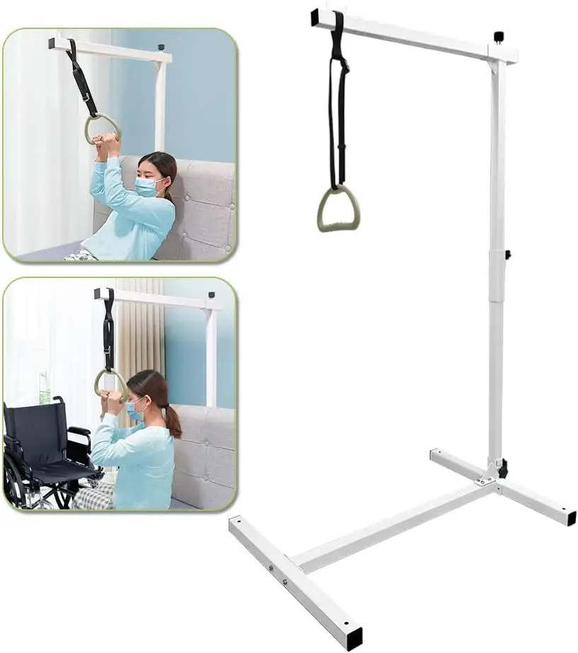 Trapeze Bar for Bed Mobility Aids, Bedside Pull Up Bar, Bed Lift for Elderly Seniors Transfer Rail, Medical Trapeze