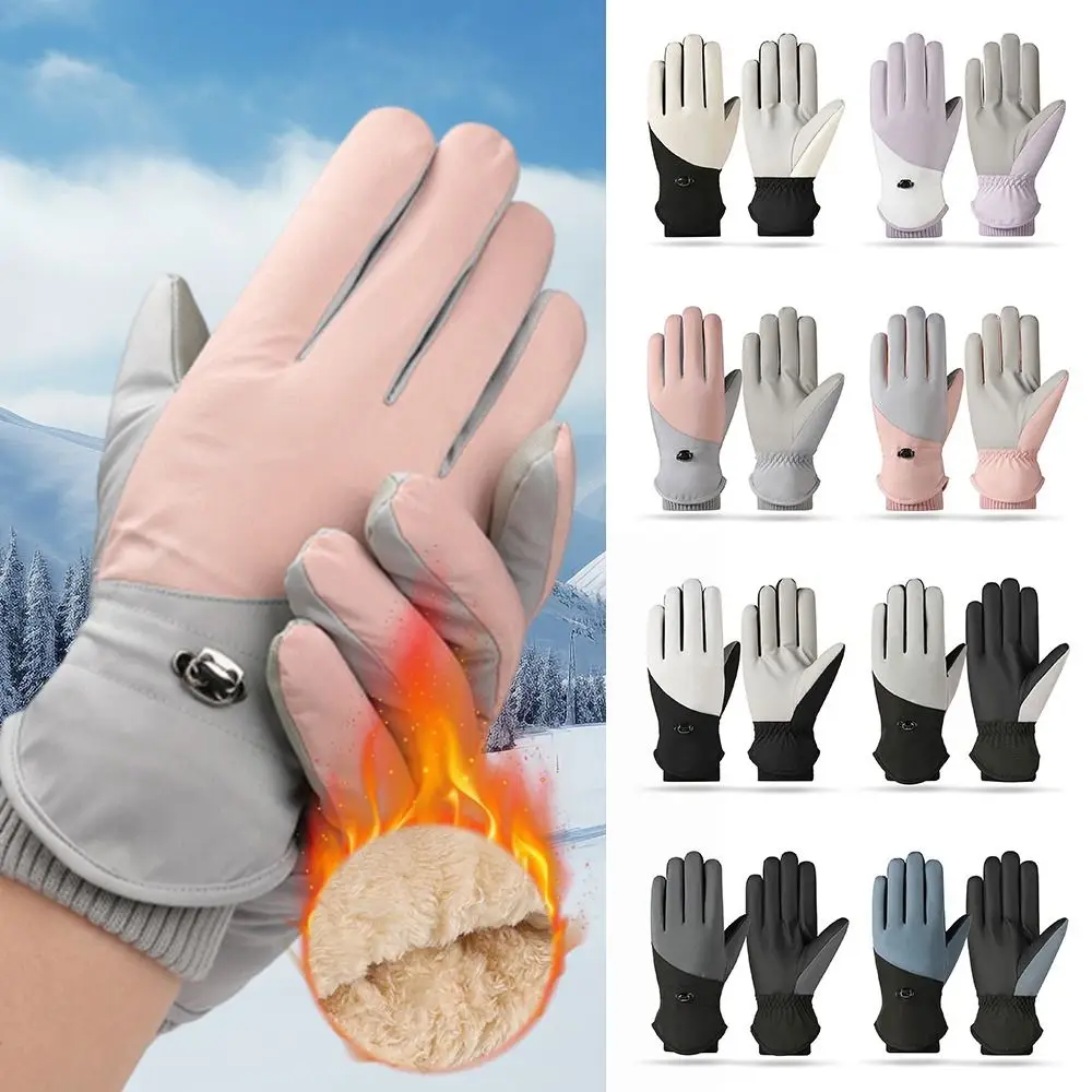 

Waterproof Riding Gloves New Coldproof Touch Screen Ski Gloves Warm Thicken Thermal Gloves Women