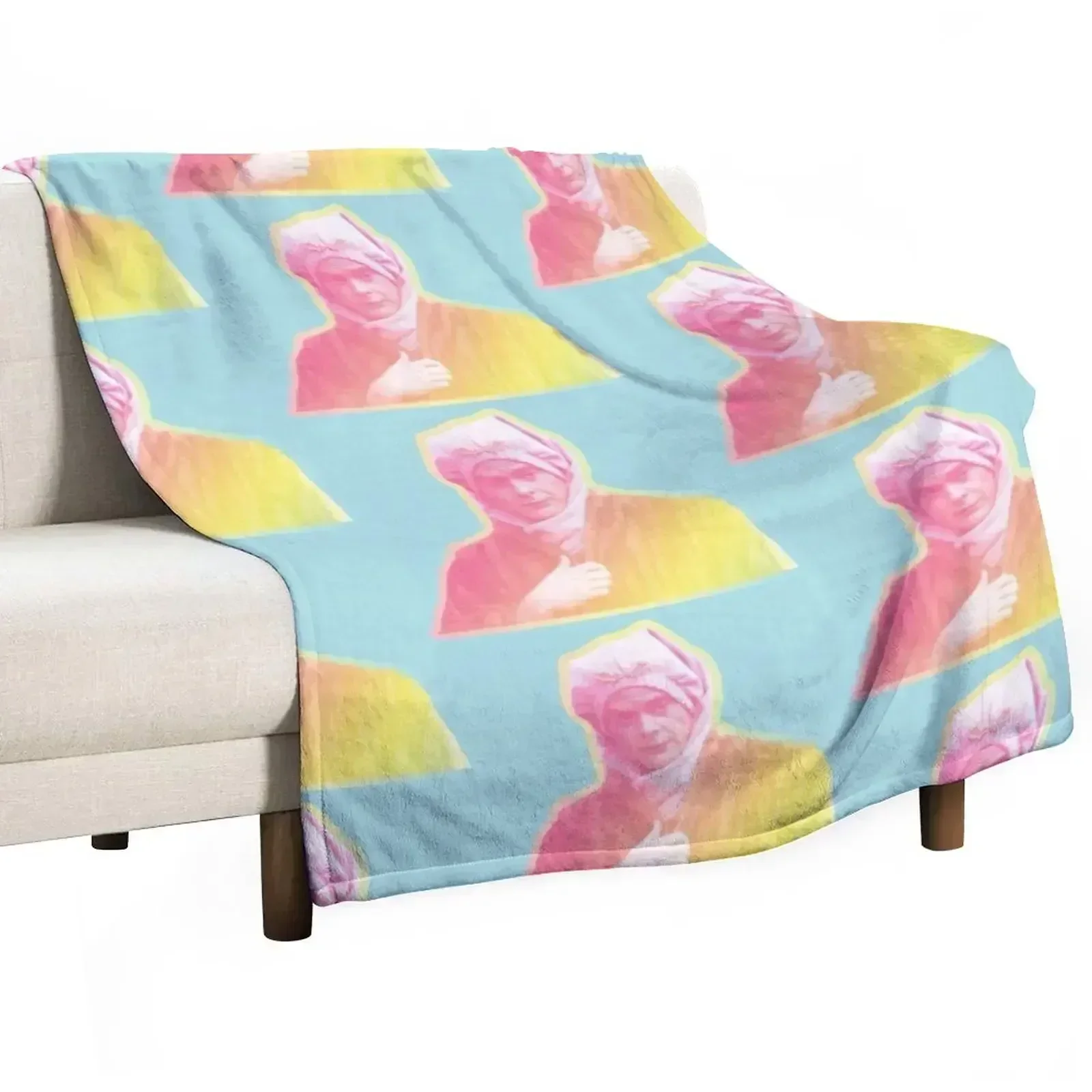 Bill Hader as Little Vivvy in Sandy Passage Rainbow Design Throw Blanket Bed Fashionable Warm Blankets