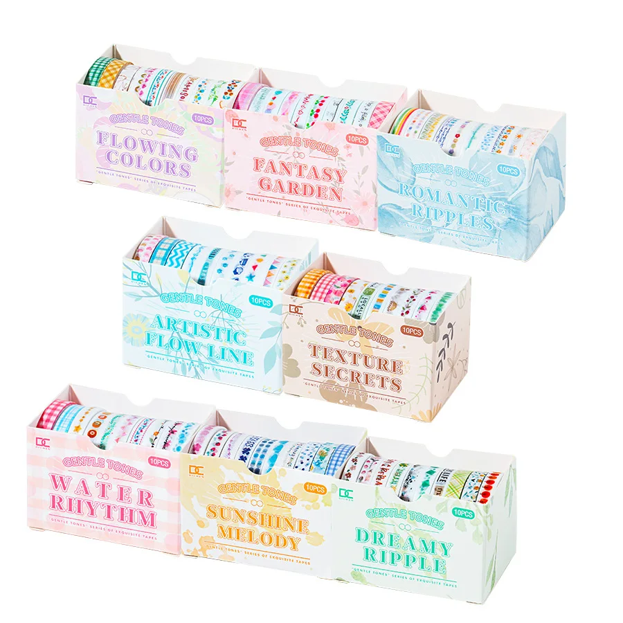 10 لفة الترا غرامة ورقة الشريط الحبيب DIY بها بنفسك حسابات يوميات شريطٌ لاصق جميل سكرابوكينغ لوازم الديكور القرطاسية