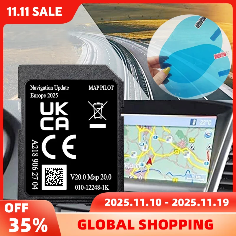 

for Mercedes A-Class W176 B/C/CLA/GLA Garmin Map Pilot V20 A2189062704 SD Card 2025 Europe UK Maps